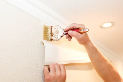 Pose de papier peint à Xousse — revêtements muraux et toiles de verre